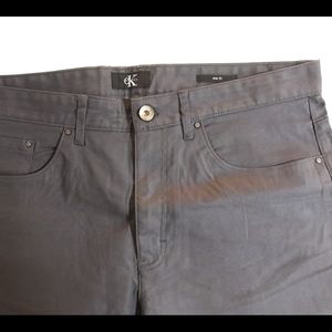 Calvin Klein Slim Fit Pants Gray 32x32 BRAND NEW